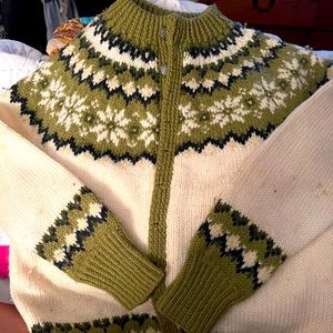 50 year old vintage child’s 100% wool sweater from The Sweater Market in Denmark